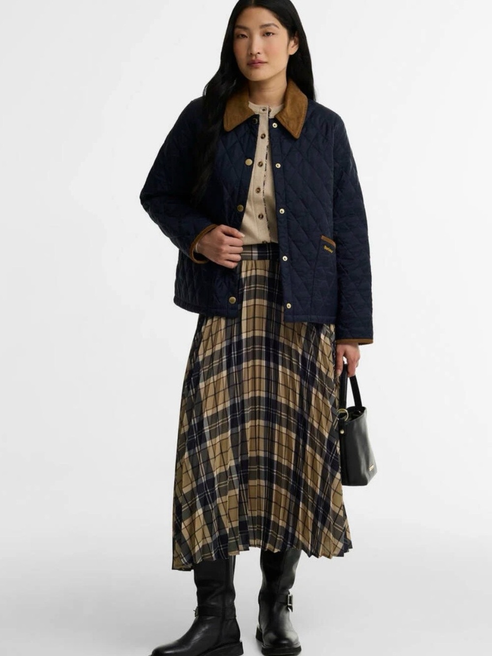 Barbour Icons Cropped Liddesdale Quilted Jacket